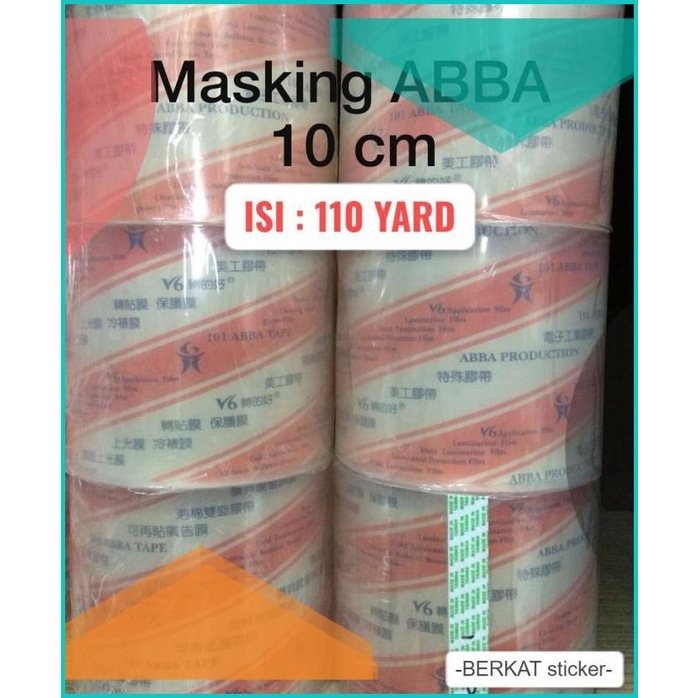 

TRANSFER / MASKING TAPE ABBA 10 cm LAMINASI CUTTING STICKER STIKER 16n