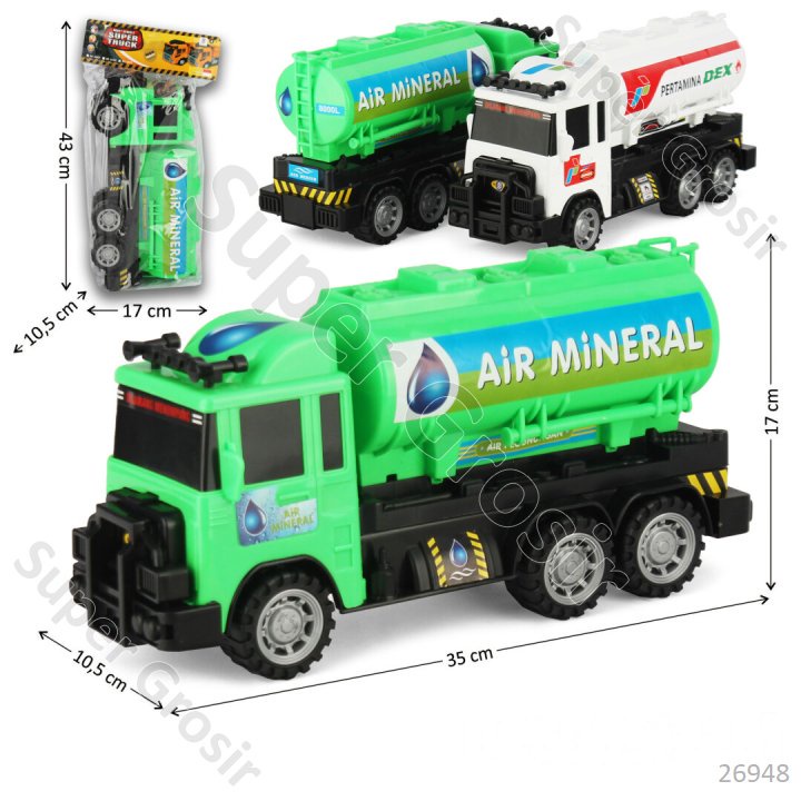 Mainan Anak Mainan Truk Tronton Tangki 35 cm F/W Super Truck