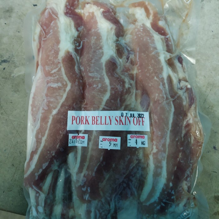

samcam pork belly off slice 1kg