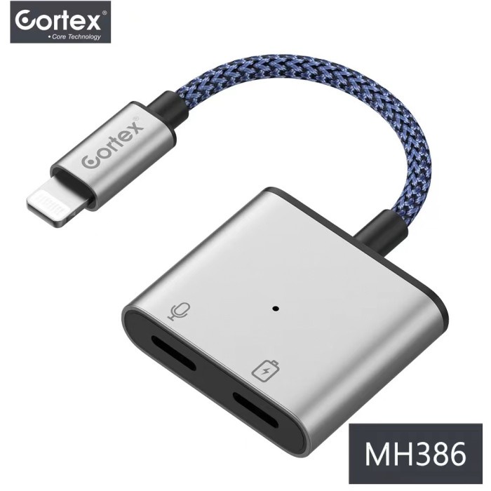 CORTEX SPLITTER IPHONE 2IN1 LIGHTNING TO JACK CONVERTER ORIGINAL IC