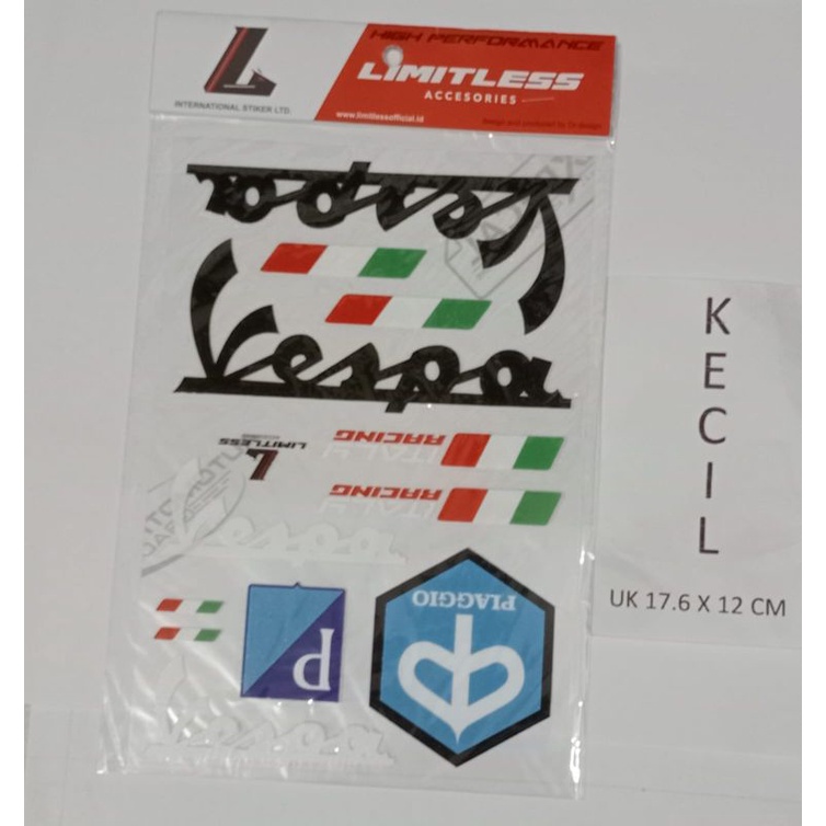 stiker Super Clear Vespa