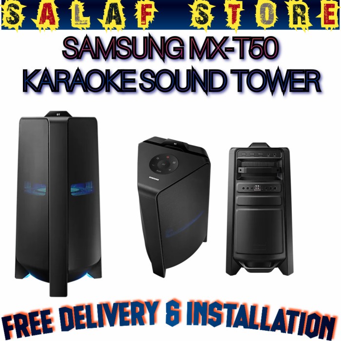 Samsung Mx-T50 Sound Tower Speaker Karaoke / Mxt50 / T50 Masih Ready