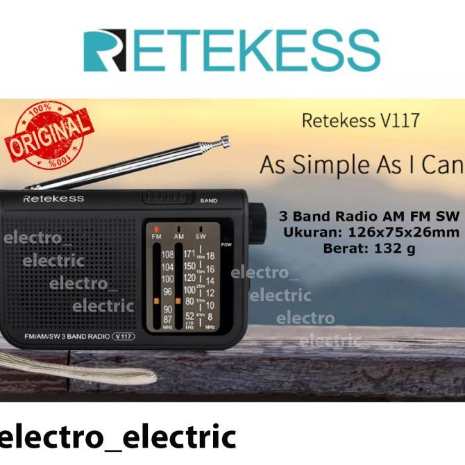 Retekess V117 Radio Mini AM FM SW Transistor