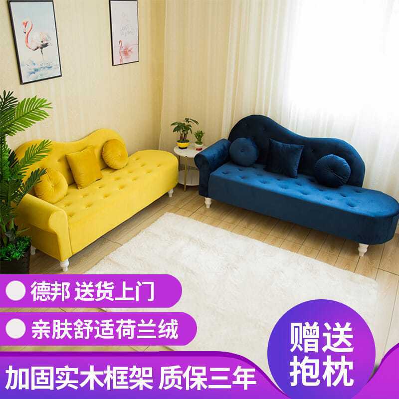 Sofa Kain Santai Gaya Eropa Sofa Kecil Apartemen Kamar Tidur Apartemen Kamar Sewa Tiga Orang Pakaian