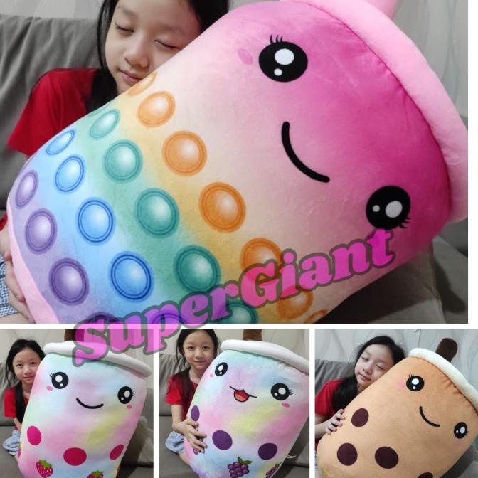 

Laris Boneka Boba Bubble SuperGiant Brown sugar Milk tea