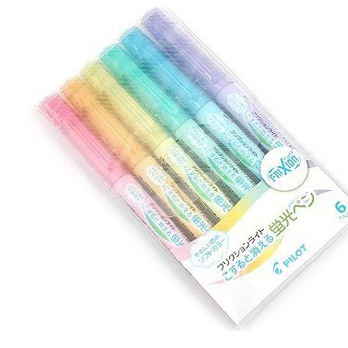 

SALE Pilot Frixion Erasable Highlighter - 6 Soft Color Set Termurah