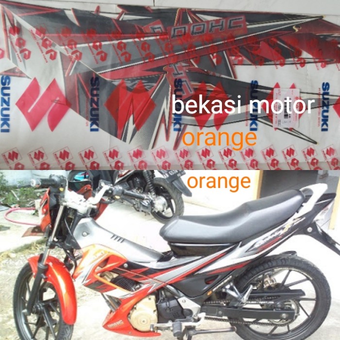 ✅Sale Striping Sticker Suzuki Satria Fu 2009 Original Orange Barong Terbatas