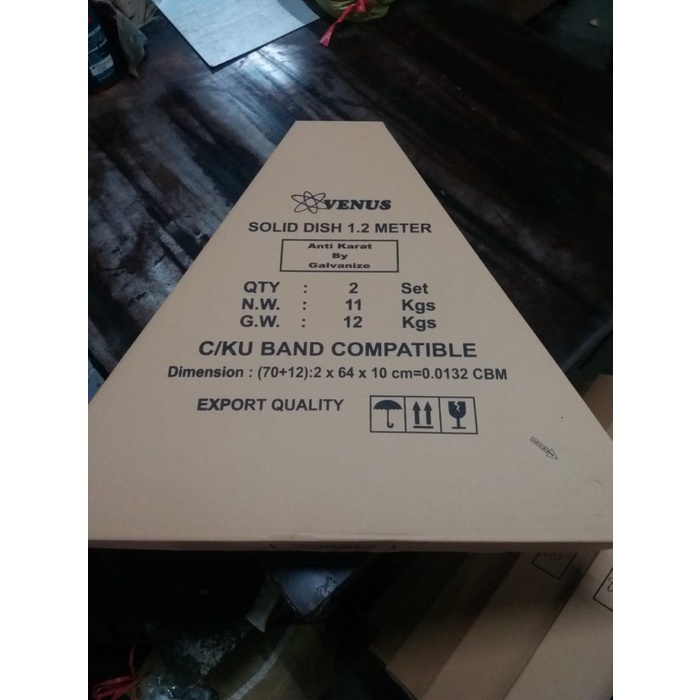 DISH SOLID 4 FEET 120CM VENUS PARABOLA GALVANIS ANTI KARAT C BAND