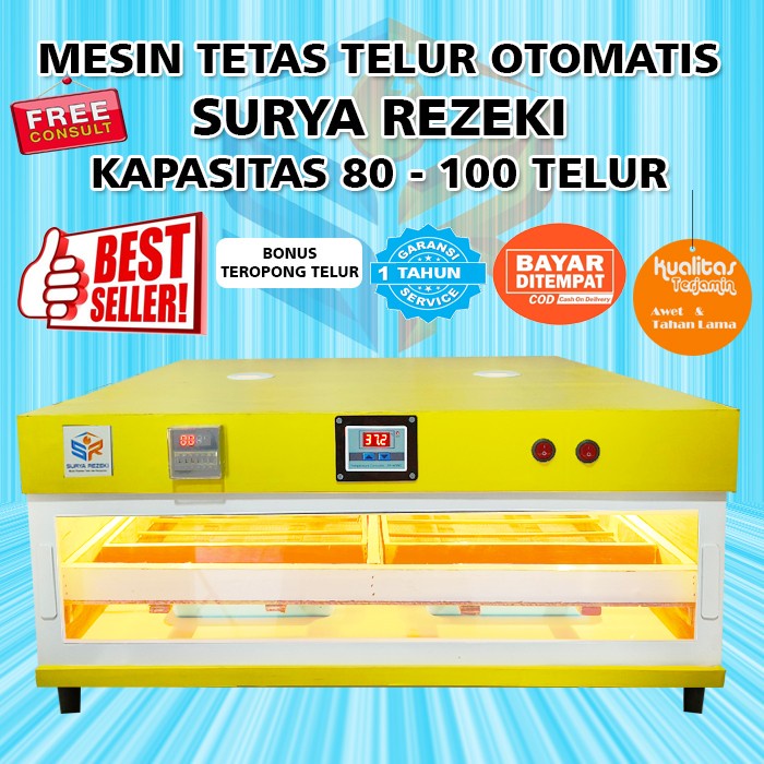 Promo Mesin Penetas Telur Full Otomatis Kapasitas 100 Butir Telur Ayam Bebek