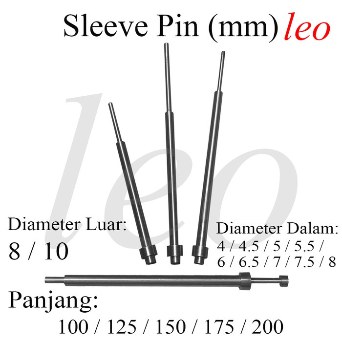 Promo Sleeve Pin 8Mm/10Mm 100/125/150/175/200 Mm Ejector Sleeve Pin Slive