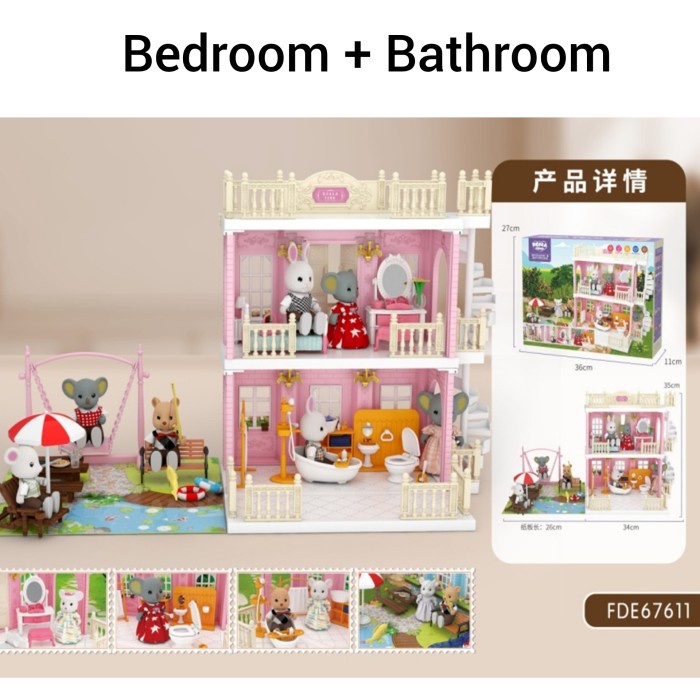Koala Diary Doll House - Koala Town House Mainan Koala Doll House