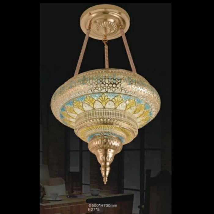 FL 1562 LAMPU GANTUNG MASJID TURKI MODERN KLASIK MAROKO MUSHOLA HIAS