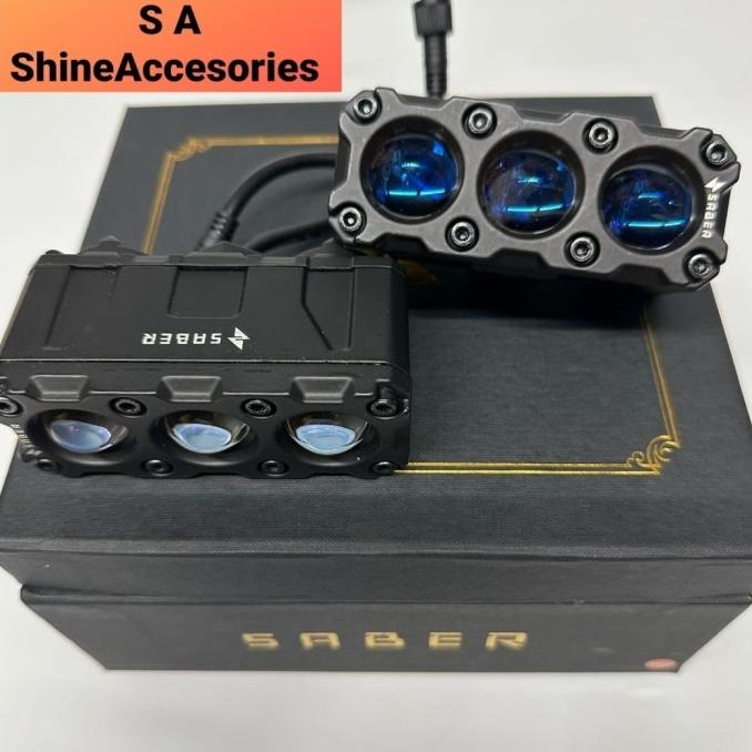 LED PROJECTOR MOBIL LAMPU MINI PROJIE SABER SR3 V2 MINI PROJIE MINI