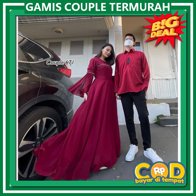Baju Games Wanita Terbaru Gamis Cupelan Keluarga Murah Gamis Couple Pasangan Kekinian Bju Cuple 2024