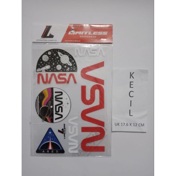 

stiker super clear nasa