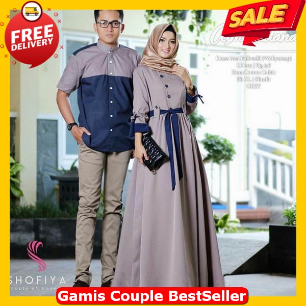 Baju Lebaran Couple Keluarga 2024 Gamus Kopel Raya Pasutri Murah Impor Baju Couple Pasangan Lebaran 