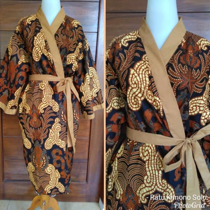 ala Kimono Batik Sogan 1/Kimono Batik/Kimono spa/Kimono Tidur