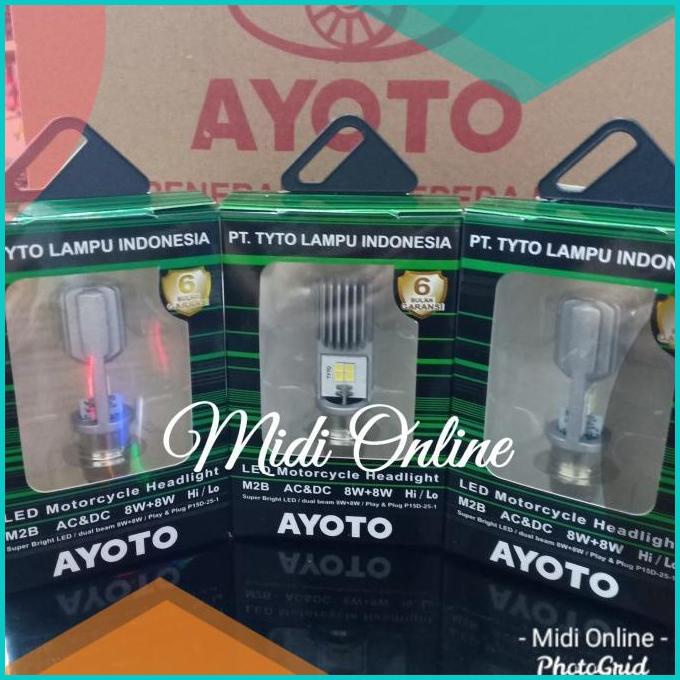 Lampu Led Depan H6 TYTO 8 Mata - Lampu Utama TYTO Led 8 Mata ORIGINAL