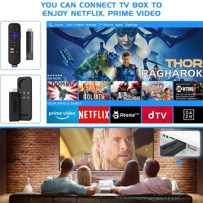 Tripsky-T300 Proyektor 300 ANSI HD 1080P mini Proyektor