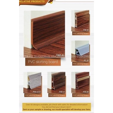 [VBP] SKIRTING BOARD LIST PVC SKIRTING U FLOORING LIS AKSESORIES LANTAI KAYU