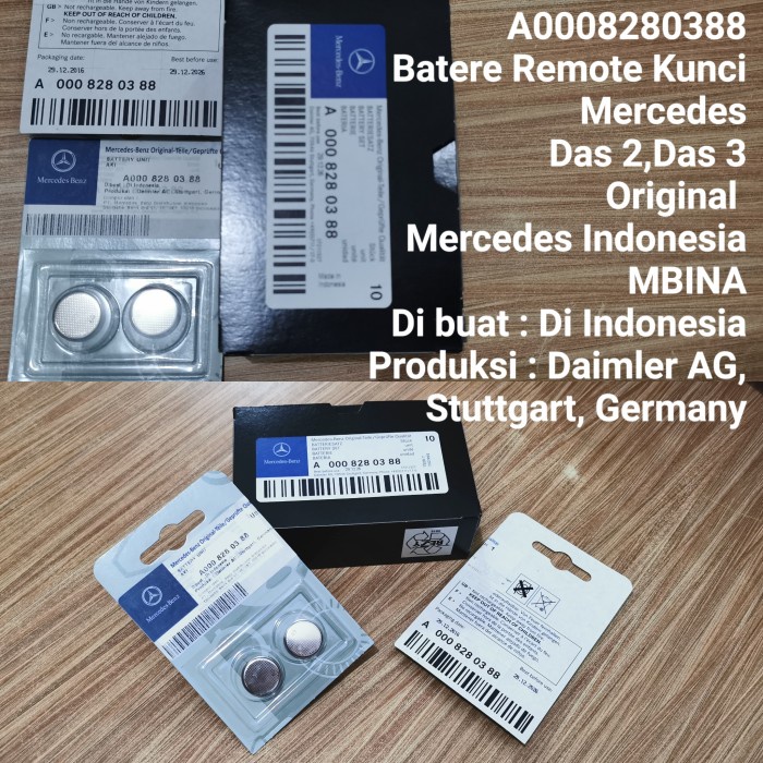 

A0008280388 Batere Remote Kunci Mercedes Das2,Das3 MBIna xpire 2026