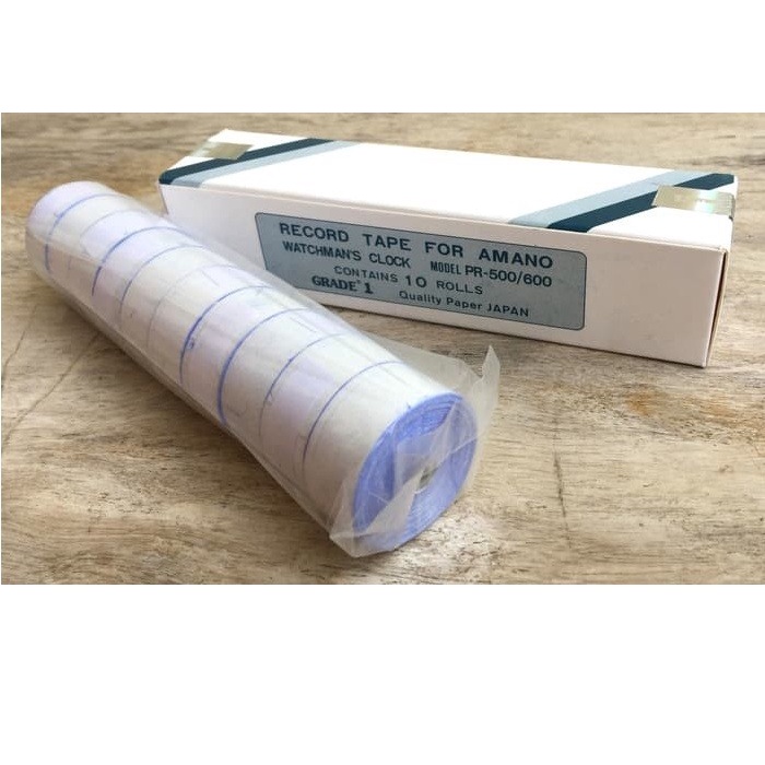 

JUAL Kertas Tape Paper LABEL Roll Refill Amano PR600 Watchman SECURITY