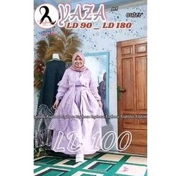 YAZA Gamis pesta set outer brukat super jumbo by RAYHANUN. ld 90 - ld 130 140 150 160 170 180
