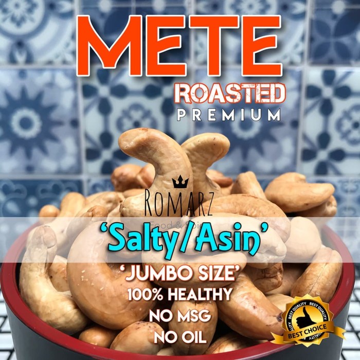 

Kacang Mede Oven Jumbo Asin 500Gr / Mede Panggang / Mente Oven Asin