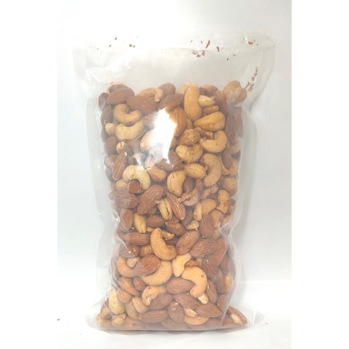 

500Gr Roasted Mix Almond Utuh & Mede Utuh Varian Rasa Original/ Asin