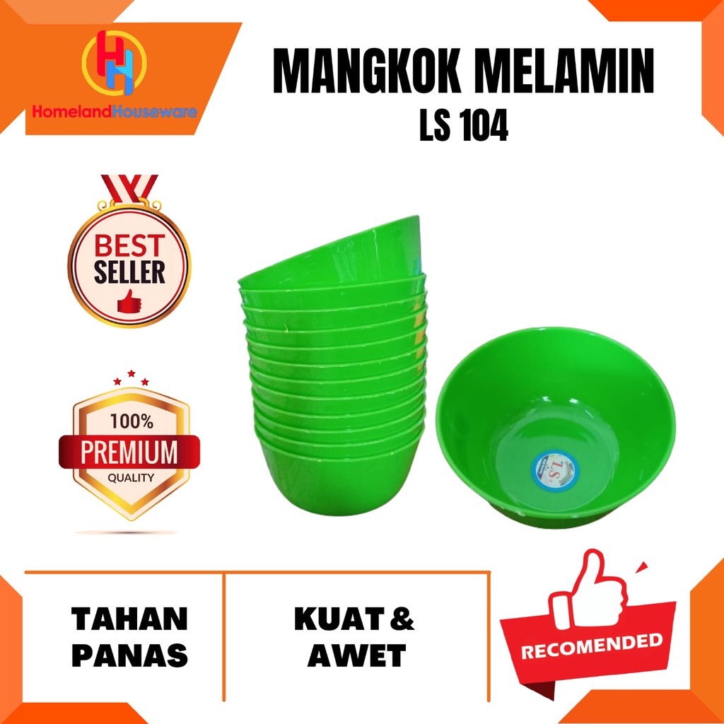 MANGKOK MELAMIN LS 104/MANGKOK MELAMIN HIJAU/MANGKOK MELAMIN KECIL MURAH