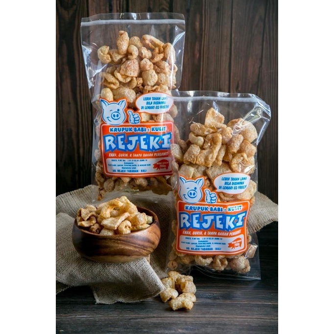 

Kerupuk - Kerupuk Kulit Babi Rejeki 150Gr