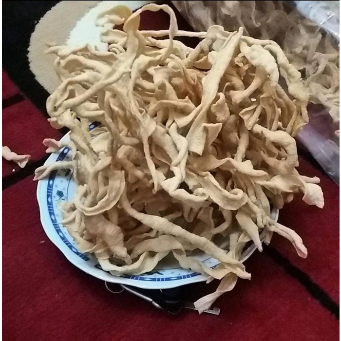 

Keripik - Keripik Usus Ayam 1 Kg Mawar Premium Original Gurih