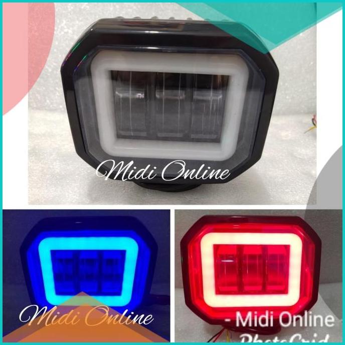 Lampu Tembak Sorot CWL 3Lensa 6D Hilo KOTAK Ring - Lampu Tembak 3Lensa