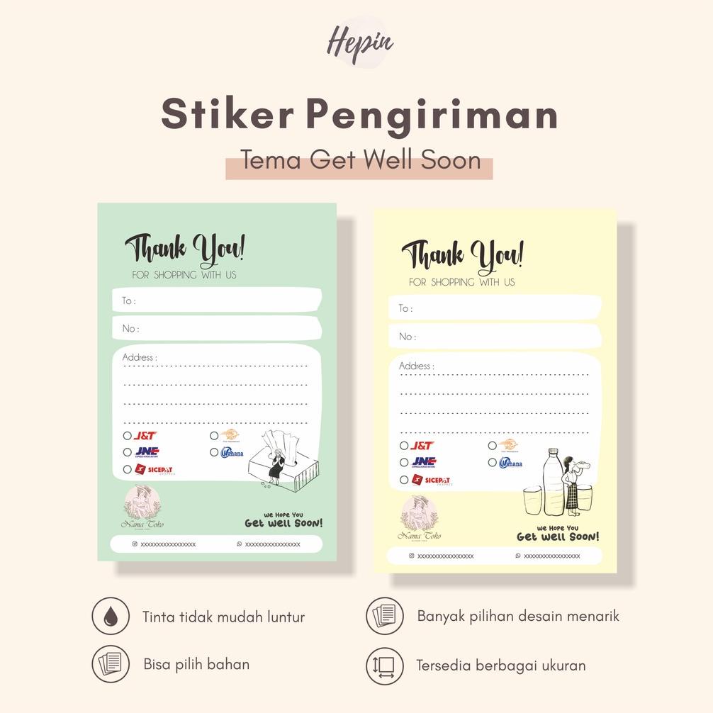 

cetak stiker pengiriman murah GET WELL SOON