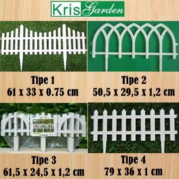 Promo Pagar Taman Putih / Pagar Tanaman Murah / Pagar Plastik Kris Garden