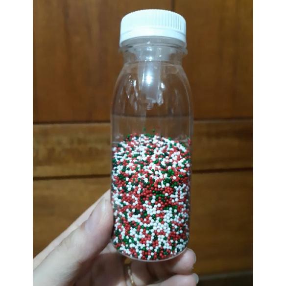 

Termurah Sprinkle Spikel Sprinkles Trimit Sugar Pearl Christmas Natal Xmas 3 Warna Hiasan Kue/Sprinkle Trimit Sugar Peal Mix Warna Promo