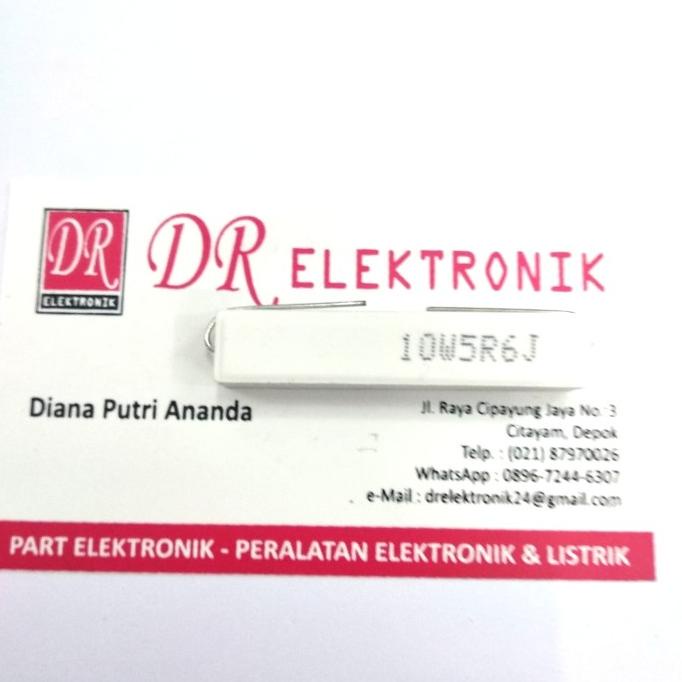 Terbaru Resistor tahanan 10w 5,6 ohm 5,6ohm 10watt 10 watt ohm 5.6ohm 10w5r6j dre3 Juara