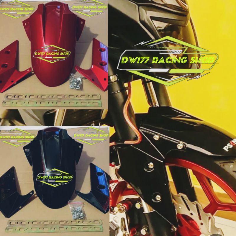 Spakbor depan variasi yamaha vixion new advance vixion nvl plus breket 2 pcs