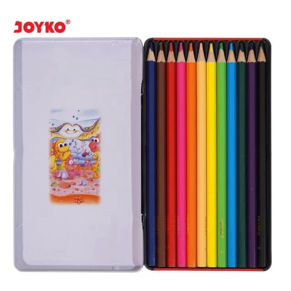 

JOYKO PENSIL WARNA CP 12 TC / 12 WARNA CASE KOTAK COLOUR PENCILS COLOR CP-12TC KALENG SET MURAH