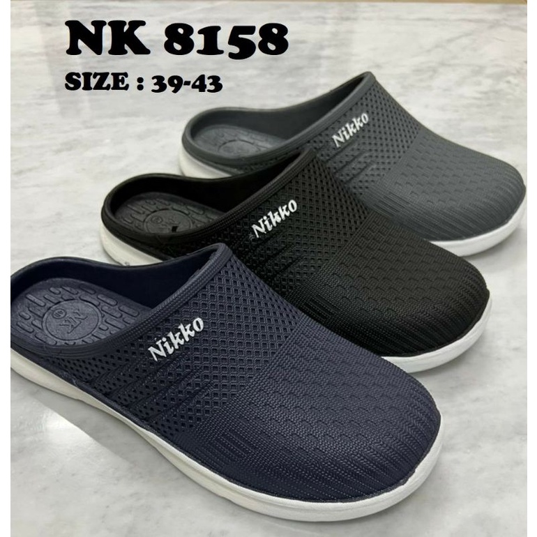 sandal slop nikko 8158, sandal pria dewasa, sandal karet harga terjangkau.