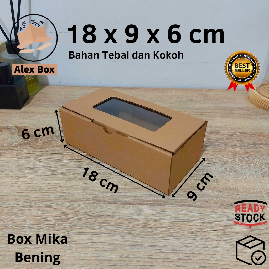 

Kardus Mika 18 x 9 x 6 cm... model diecut, untuk kue hampers dll
