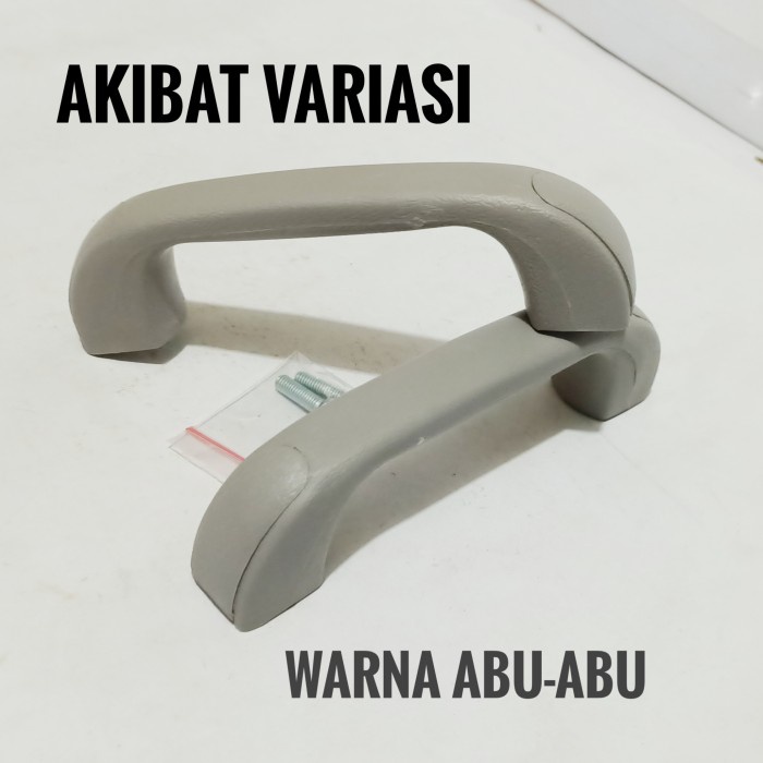 kode07 Handle Plafon Mobil Calya Sigra Hand Grip Pegangan Plafon Mobil - Abu-abu