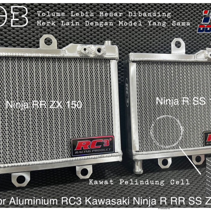 New Radiator Almu Aluminium Rc3 Ninja R Rr Ss Zx Bukan Bpro Qtt Spac New Original