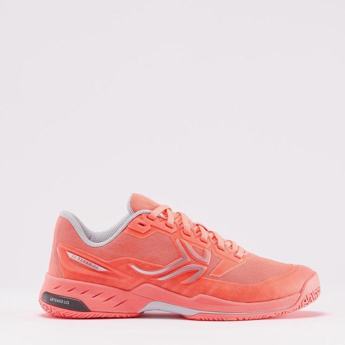 Decathlon Artengo Sepatu Tenis Wanita Ts990 - Coral - 8552175 Original