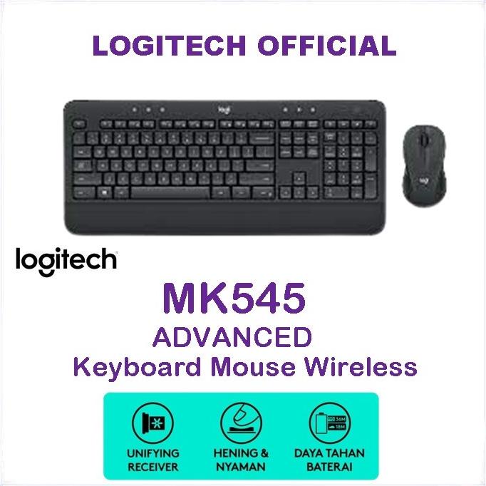Logitech Mk545 Advanced Wireless Mouse Keyboard Mk 545 Mk-545 Berkualitas
