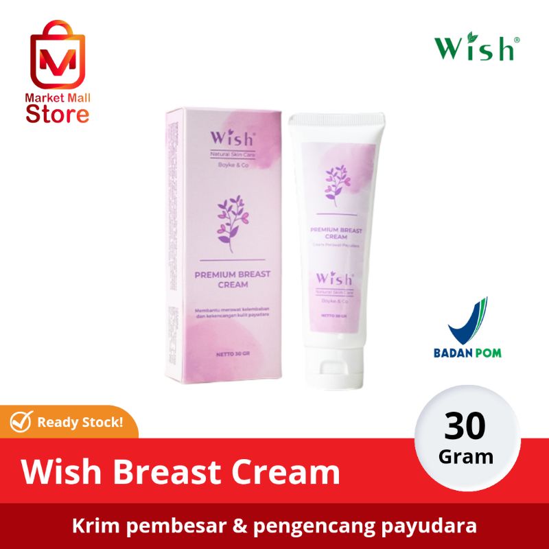 Wish Premium Breast Cream Dr Boyke Krim Pembesar Dan Pengencang Payudara - Perawatan Payudara Wanita