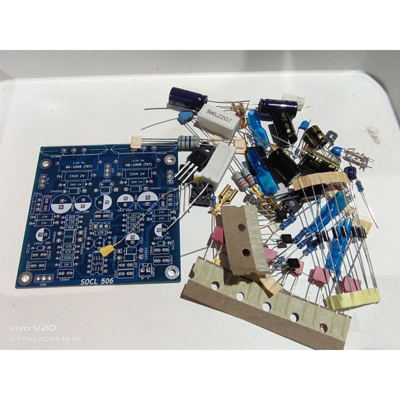 pcb SOCL 506 + Komponen full Original paket DIY