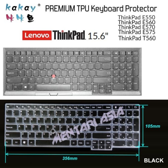 KEYBOARD PROTECTOR LENOVO THINKPAD E570 - KAKAY PREMIUM BLACK