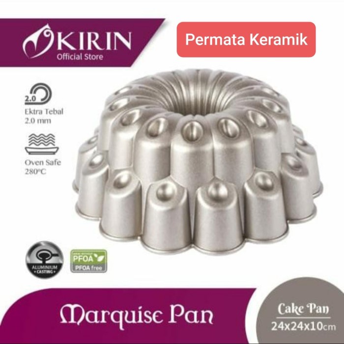 

✅Original Kirin Premium Cake Marquise Pan Champagne Gold / Marquise Loyang Kue Limited