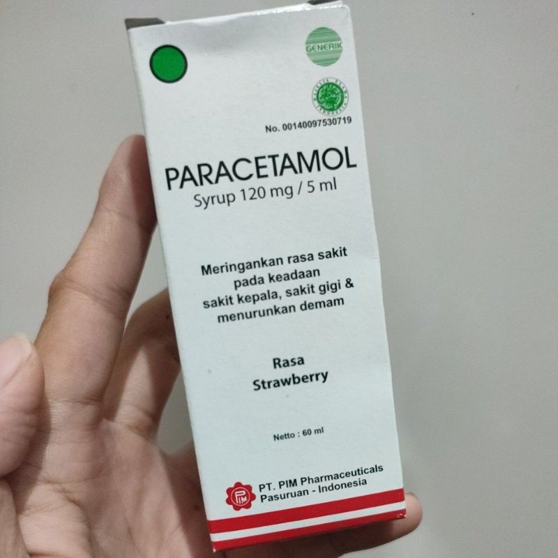 PARACETAMOL sirup 60ml sakit kepala gigi demam bayi anak dewasa
